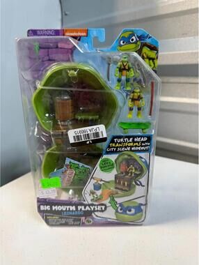 Nickelodeon TMNT Big Mouth Playset Leonardo New
